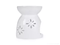 Keramická aromalampa, s krajkovým dekorem