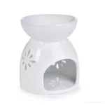 Keramická aromalampa, s krajkovým dekorem