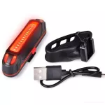 Nabíjecí USB intenzivní LED červené světlo na kolo