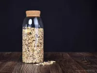 Skleněná dóza s korkovým víkem, BOROSIL GLASS GoEco®