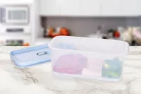 1200 ml dóza na potraviny FRESH-ON BOX s prodyšnou mřížkou a silikonovým těsněním
