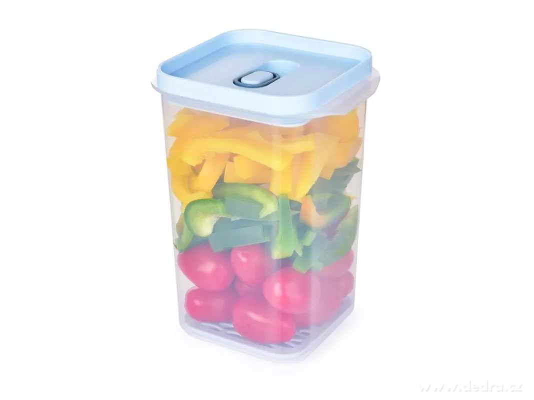 1200 ml dóza na potraviny FRESH-ON BOX s prodyšnou mřížkou a silikonovým těsněním