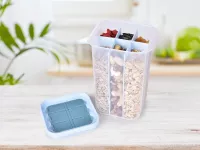 1200 ml dóza na potraviny, uvnitř s vyjímatelnou dělící přepážkou