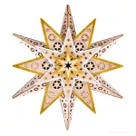 30 cm vánoční svítící LED závěsná hvězda nejen do oken a výklenků