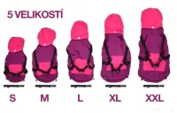 3v1 PROŠÍVANÁ BUNDA, kšíry a vodítko v jednom, pro pejsky