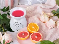 Vonný sójový EKO vosk do aromalampy PARFUMIA®, šťavnatá vůně grepu RED GRAPEFRUIT