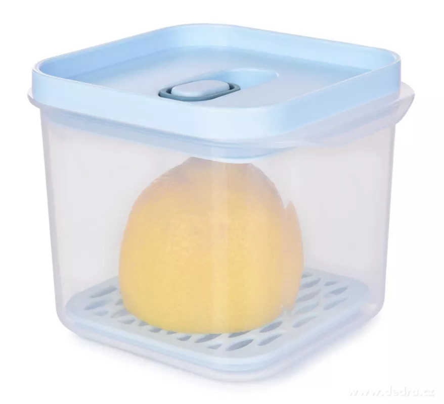 580 ml dóza na potraviny FRESH-ON BOX s prodyšnou mřížkou a silikonovým těsněním
