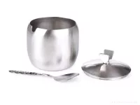 300 ml nerezová cukřenka se lžičkou a víčkem