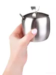 300 ml nerezová cukřenka se lžičkou a víčkem