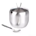 300 ml nerezová cukřenka se lžičkou a víčkem