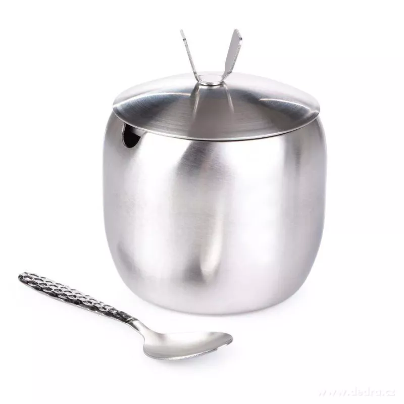 300 ml nerezová cukřenka se lžičkou a víčkem