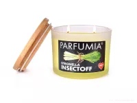 400 ml sójová vonná eko-svíce, 2 knoty, CITRONELLA INSECTOFF, PARFUMIA®