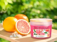 INTENSE 2 KNOTY sójová vonná EKO svíce PARFUMIA®, šťavnatá vůně grepu RED GRAPEFRUIT