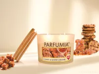 INTENSE 2 KNOTY sójová vonná EKO svíce PARFUMIA® sušenky a slaný caramel COOKIES & SALTED CARAMEL