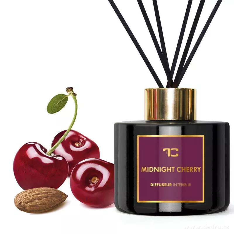 200 ml interiérový tyčinkový bytový parfém, MIDNIGHT CHERRY, DIFFUSEUR INTÉRIEUR