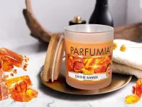 250 ml sójová vonná EKO svíce, DIVINE AMBER, PARFUMIA®