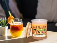 Sójová vonná EKO svíce PARFUMIA®, PAPAYA & PEACH