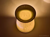 Keramická aromalampa s embosovaným vzorem