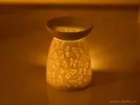 Keramická aromalampa s embosovaným vzorem