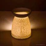 Keramická aromalampa s embosovaným vzorem