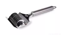 21 cm nerez kráječ na těstoviny s 9 kulatými břity NUDLÁTOR