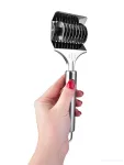 21 cm nerez kráječ na těstoviny s 9 kulatými břity NUDLÁTOR
