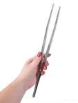 30 cm kuchyňská nerez pinzeta s protiskluzovými drážkami GOURMET