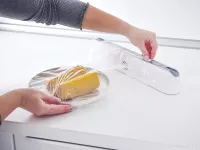 Magnetický zásobník na fólii, alobal nebo papír s pojízdným nožíkem ROLOŘEZ