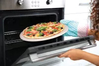 Kordieritový kámen na pečení a servírování pizzy, včetně 30 cm nože na krájení