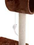 XL kočičí škrabadlo/prolézačka, v čokoládové barvě 122 cm
