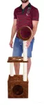 XL kočičí škrabadlo/prolézačka, v čokoládové barvě 122 cm