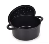 2,5L litinový hrnec se samopodlévací poklicí, IRON MASSIVE