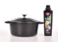 4,5L litinový hrnec se samopodlévací poklicí, IRON MASSIVE
