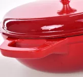 4,5L litinový kulatý hrnec se samopodlévací poklicí, IRON MASSIVE