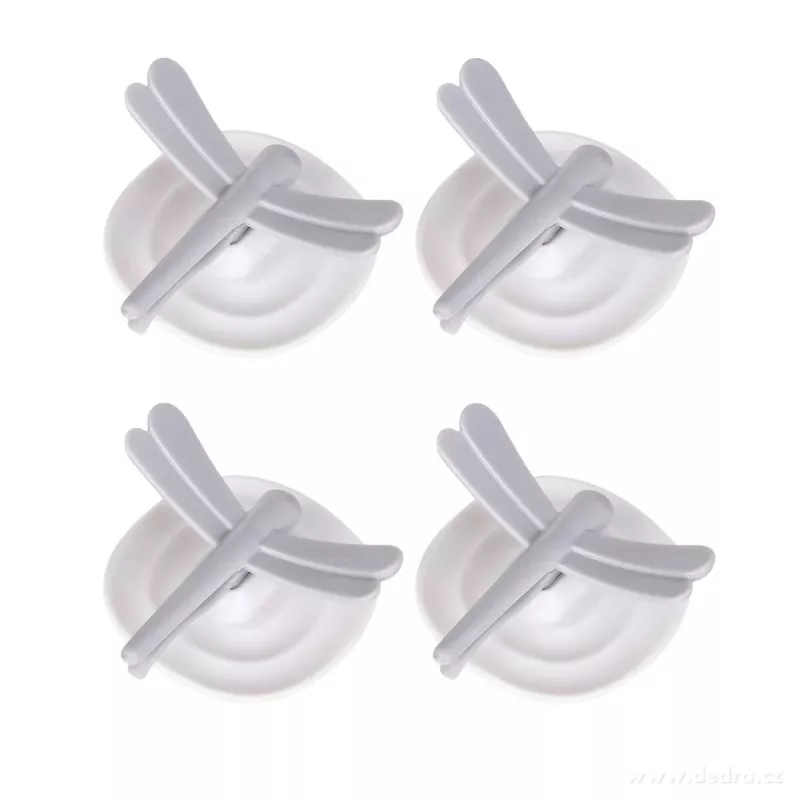 4 ks bezpoutkové věšáky 2v1