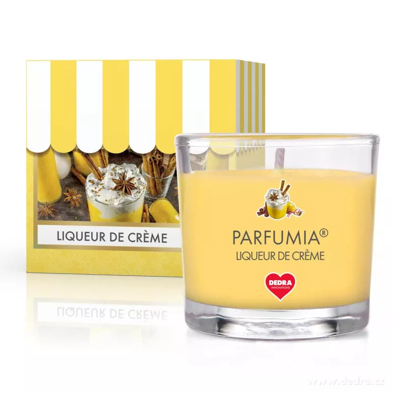 55 ml votivní sójová eko-svíce, vaječný likér, LIQUEUR DE CRÈME, PARFUMIA®