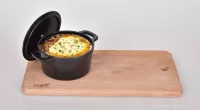 750ML MIDI COCOTTE litinový kulatý hrnec s poklicí, IRON MASSIVE