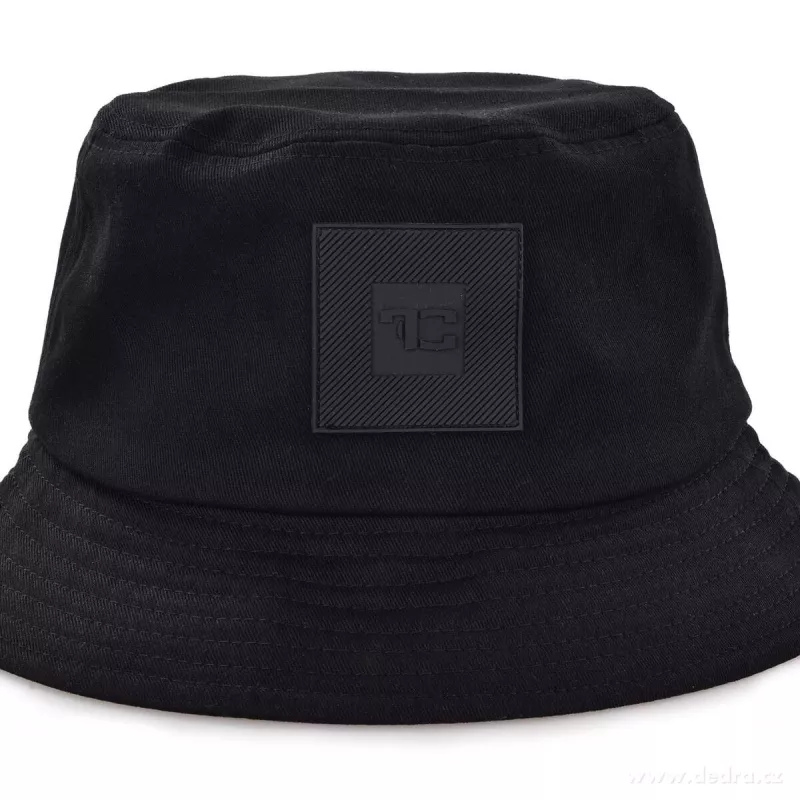 FC bavlněný KLOBOUK černý, s plastickým monogramem