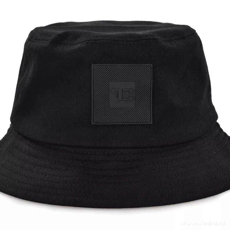 FC bavlněný KLOBOUK černý, s plastickým monogramem