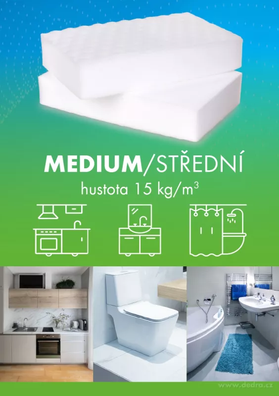 Sada 2 ks středně tvrdých nano houbiček NANOX®