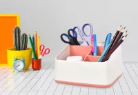17 cm kancelářský organizér se čtyřmi přihrádkami