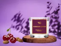 55 ml votivní sójová eko-svíce, MIDNIGHT CHERRY, PARFUMIA®