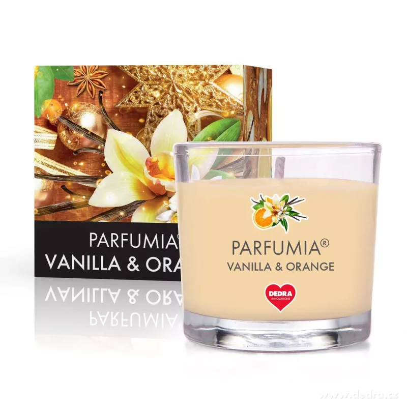 55 ml votivní sójová eko-svíce, VANILLA & ORANGE, PARFUMIA®