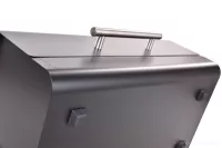 Kovový chlebník s otevíracím víkem