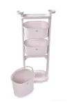 4Patrový regál s kbelíkem 15 l