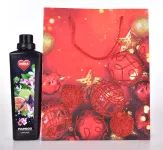 Dárková taška, motiv zdoben zlatými třpytkami