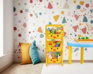VESELÁ KAČENKA třípatrový regál s hlubokými boxy