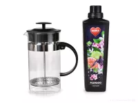1 L FRENCH PRESS konvice na kávu a čaj z borosilikátového skla