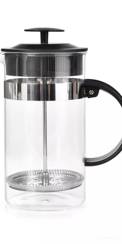 1 L FRENCH PRESS konvice na kávu a čaj z borosilikátového skla