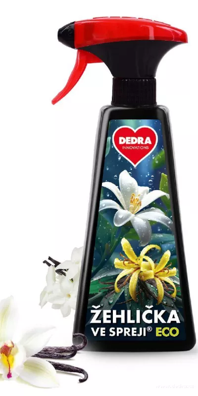 ECO žehlička ve spreji® JASMINE & VANILLA na vyrovnání skladů a záhybů na oblečení